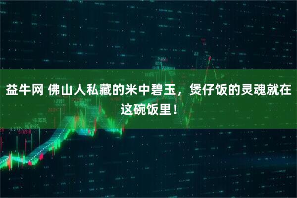 益牛网 佛山人私藏的米中碧玉，煲仔饭的灵魂就在这碗饭里！