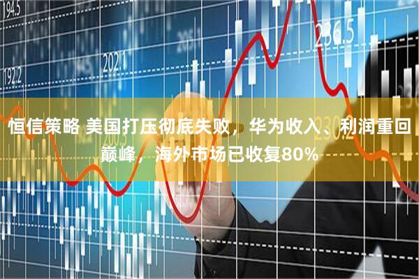 恒信策略 美国打压彻底失败，华为收入、利润重回巅峰，海外市场已收复80%